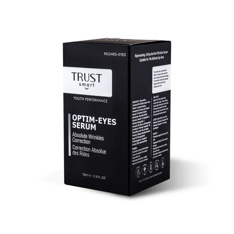 Trust Smart anti-aging eye serum for a smoother-looking eye contour